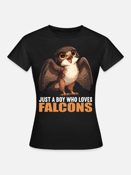 Falken Falke - Frauen T-Shirt - Schwarz