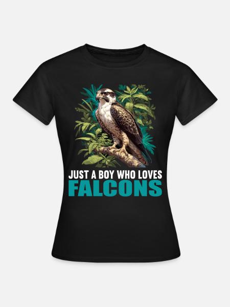Falken Falke - Frauen T-Shirt - Schwarz