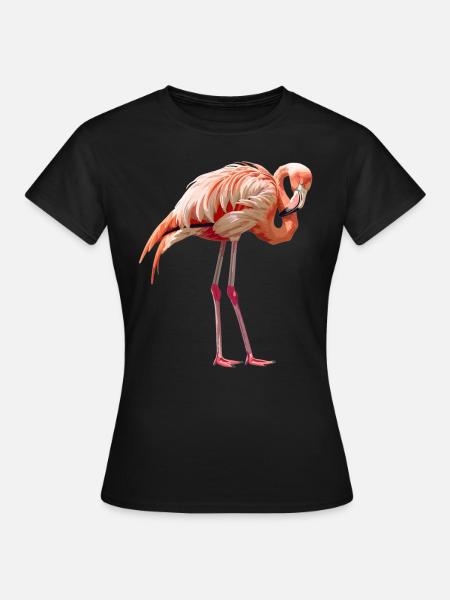 Flamingos Flamingo - Frauen T-Shirt - Schwarz