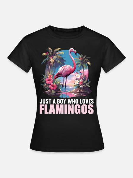 Flamingos Flamingo - Frauen T-Shirt - Schwarz