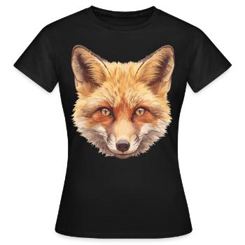 Foxes Fox - Women's T-Shirt - black - Front - AI Model Female 172 dark (172cm)