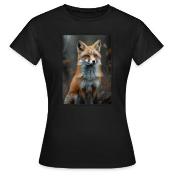 Foxes Fox - Women's T-Shirt - black - Front - AI Model Female 172 dark (172cm)