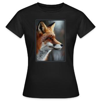 Foxes Fox - Women's T-Shirt - black - Front - AI Model Female 172 dark (172cm)