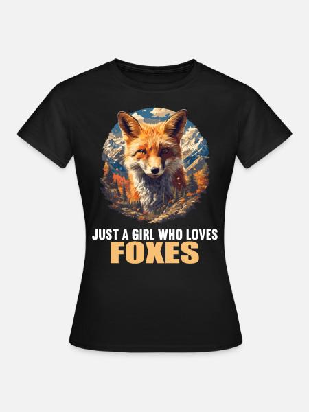Füchse Fuchs - Frauen T-Shirt - Schwarz