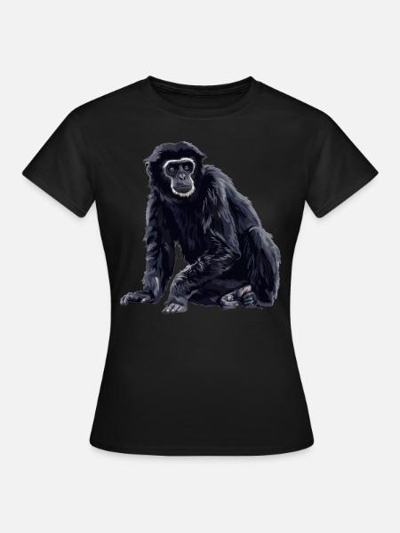 Gibbons Gibbon - Frauen T-Shirt - Schwarz