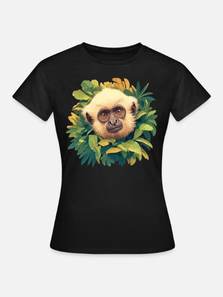 Gibbons Gibbon - Frauen T-Shirt - Schwarz
