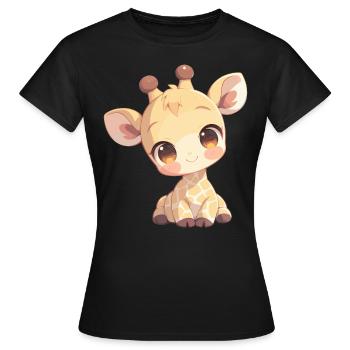Giraffes Giraffe - Women's T-Shirt - black - Front - AI Model Female 172 dark (172cm)
