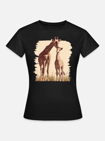 Girafes Girafe - T-shirt Femme - noir