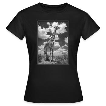 Giraffes Giraffe - Women's T-Shirt - black - Front - AI Model Female 172 dark (172cm)
