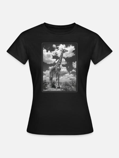 Giraffen Giraffe - Frauen T-Shirt - Schwarz