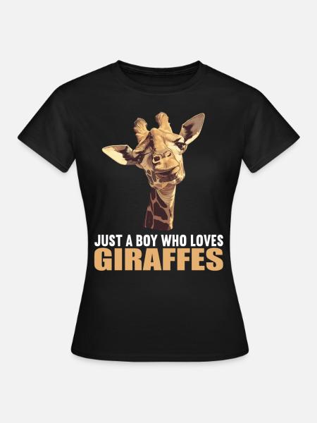 Giraffen Giraffe - Frauen T-Shirt - Schwarz