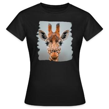 Giraffes Giraffe - Women's T-Shirt - black - Front - AI Model Female 172 dark (172cm)