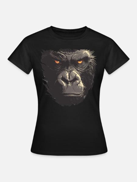 Gorillas Gorilla - Frauen T-Shirt - Schwarz