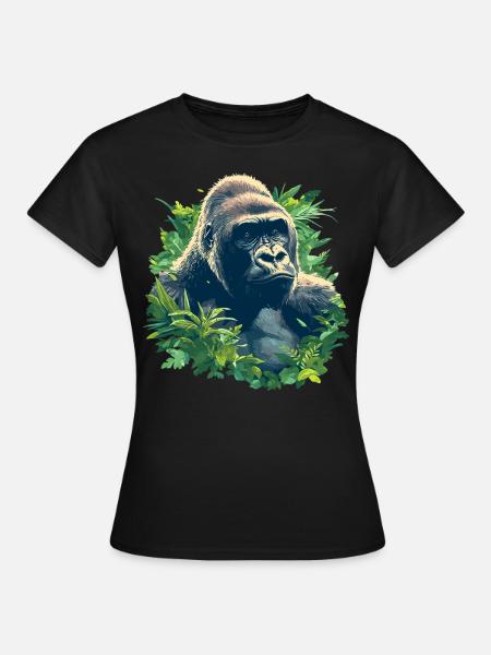 Gorillas Gorilla - Frauen T-Shirt - Schwarz