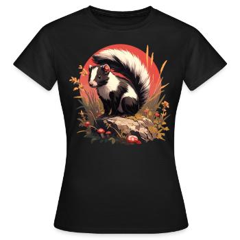 Skunks Skunk - Women's T-Shirt - black - Front - AI Model Female 172 dark (172cm)