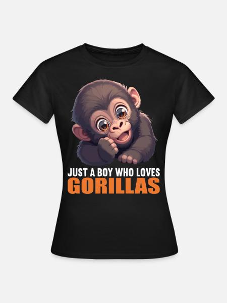 Gorillas Gorilla - Frauen T-Shirt - Schwarz