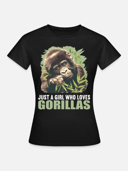 Gorillas Gorilla - Frauen T-Shirt - Schwarz
