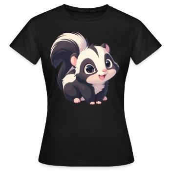 Skunks Skunk - Women's T-Shirt - black - Front - AI Model Female 172 dark (172cm)