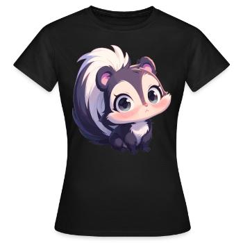 Skunks Skunk - Women's T-Shirt - black - Front - AI Model Female 172 dark (172cm)
