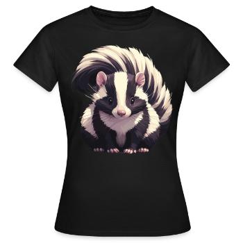 Skunks Skunk - Women's T-Shirt - black - Front - AI Model Female 172 dark (172cm)