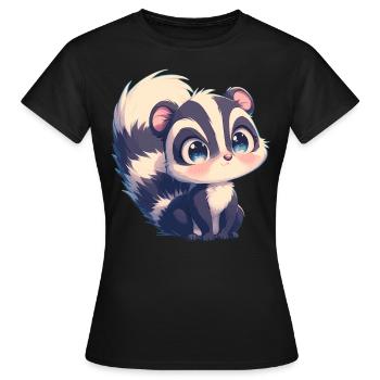 Skunks Skunk - Women's T-Shirt - black - Front - AI Model Female 172 dark (172cm)