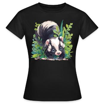 Skunks Skunk - Women's T-Shirt - black - Front - AI Model Female 172 dark (172cm)