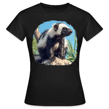 Skunks Skunk - Women's T-Shirt - black - Front - AI Model Female 172 dark (172cm)