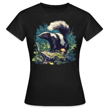 Skunks Skunk - Women's T-Shirt - black - Front - AI Model Female 172 dark (172cm)