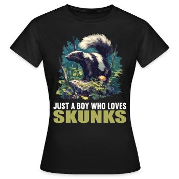 Skunks Skunk - Women's T-Shirt - black - Front - AI Model Female 172 dark (172cm)
