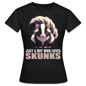 Skunks Skunk - Women's T-Shirt - black - Front - AI Model Female 172 dark (172cm)