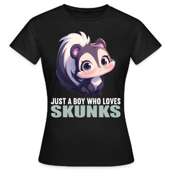 Skunks Skunk - Women's T-Shirt - black - Front - AI Model Female 172 dark (172cm)