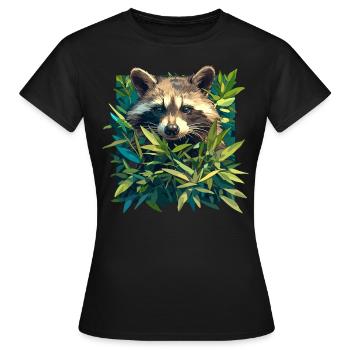 Ratons laveurs Raton laveur - T-shirt Femme - noir - Devant - AI Model Female 172 dark (172cm)