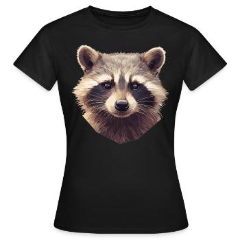 Ratons laveurs Raton laveur - T-shirt Femme - noir - Devant - AI Model Female 172 dark (172cm)