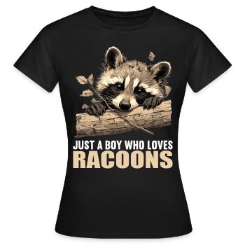 Ratons laveurs Raton laveur - T-shirt Femme - noir - Devant - AI Model Female 172 dark (172cm)