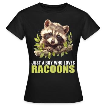 Ratons laveurs Raton laveur - T-shirt Femme - noir - Devant - AI Model Female 172 dark (172cm)