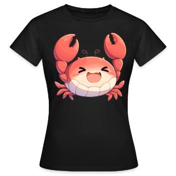 Krabbe Krabben - Frauen T-Shirt - Schwarz - Vorne - AI Model Female 172 dark (172cm)