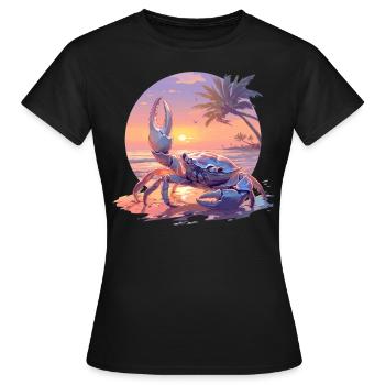 Krabbe Krabben - Frauen T-Shirt - Schwarz - Vorne - AI Model Female 172 dark (172cm)