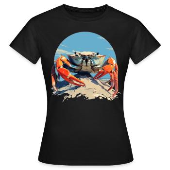 Krabbe Krabben - Frauen T-Shirt - Schwarz - Vorne - AI Model Female 172 dark (172cm)