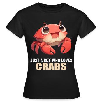 Crabe Crabe - T-shirt Femme - noir - Devant - AI Model Female 172 dark (172cm)