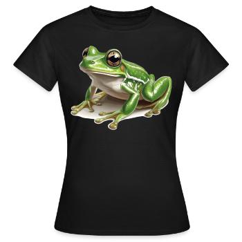 Frog Frogs - Women's T-Shirt - black - Front - AI Model Female 172 dark (172cm)