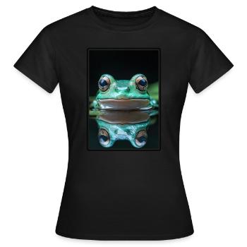 Frog Frogs - Women's T-Shirt - black - Front - AI Model Female 172 dark (172cm)