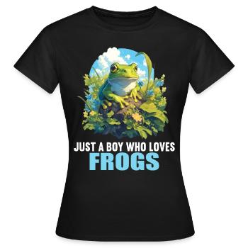 Frog Frogs - Women's T-Shirt - black - Front - AI Model Female 172 dark (172cm)