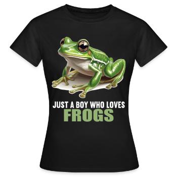 Frog Frogs - Women's T-Shirt - black - Front - AI Model Female 172 dark (172cm)