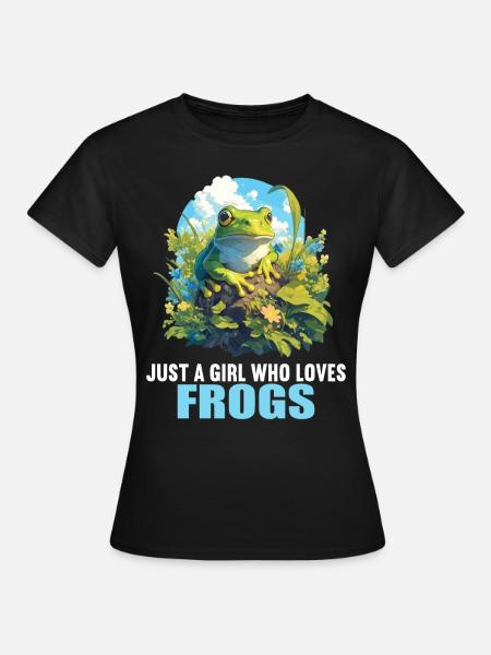 Frosch Frösche - Frauen T-Shirt - Schwarz