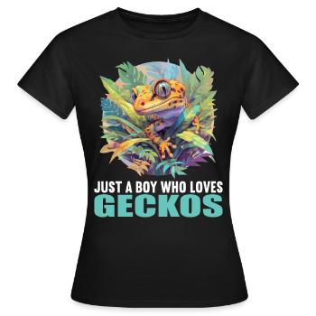 Geckos Geckos - T-shirt Femme - noir - Devant - AI Model Female 172 dark (172cm)
