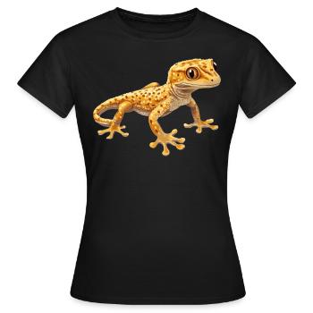 Geckos Geckos - T-shirt Femme - noir - Devant - AI Model Female 172 dark (172cm)