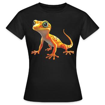 Geckos Geckos - T-shirt Femme - noir - Devant - AI Model Female 172 dark (172cm)