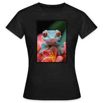 Geckos Geckos - T-shirt Femme - noir - Devant - AI Model Female 172 dark (172cm)