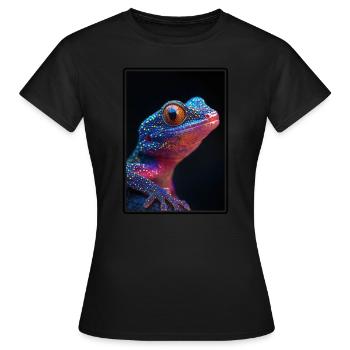 Geckos Geckos - T-shirt Femme - noir - Devant - AI Model Female 172 dark (172cm)