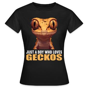 Geckos Geckos - T-shirt Femme - noir - Devant - AI Model Female 172 dark (172cm)